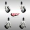Service Caster 3 Inch 316SS Black Poly Swivel 1-3/8 Inch Expanding Stem Caster Brake SCC, 2PK SS316EX20S314-PPUB-BLK-2-TLB-2-138 - alternate 4